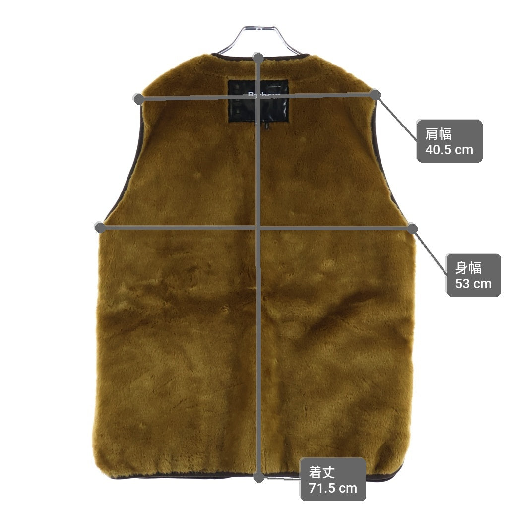 Barbour(バブアー) SL FUR LINER VEST スリムフィット ファーライナーベスト カーキ 2002103