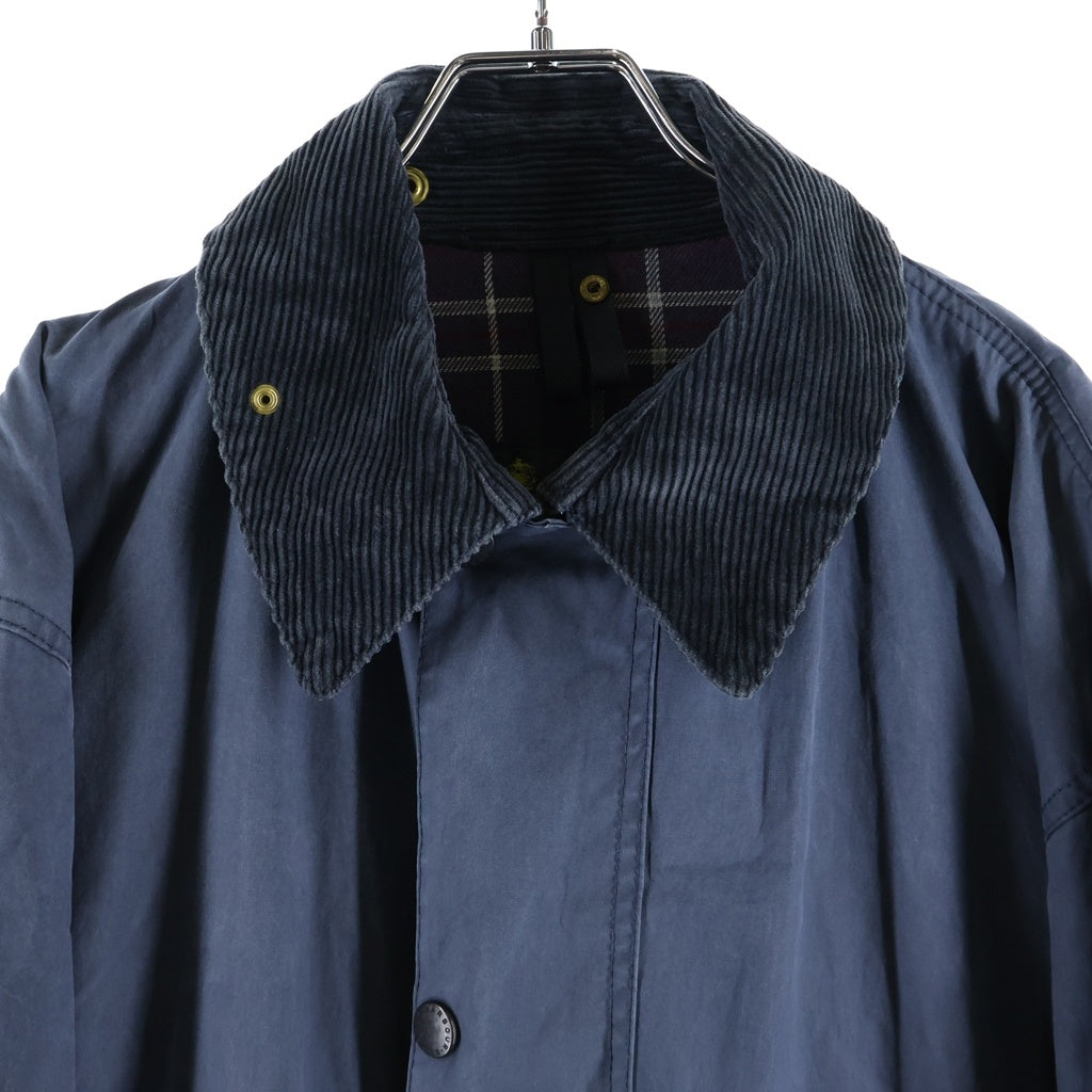 Barbour(バブアー) 90S VINTAGE BORDER JACKET 3ワラントタグ ボーダー チェックライナー オイルドジャケット ネイビー A205
