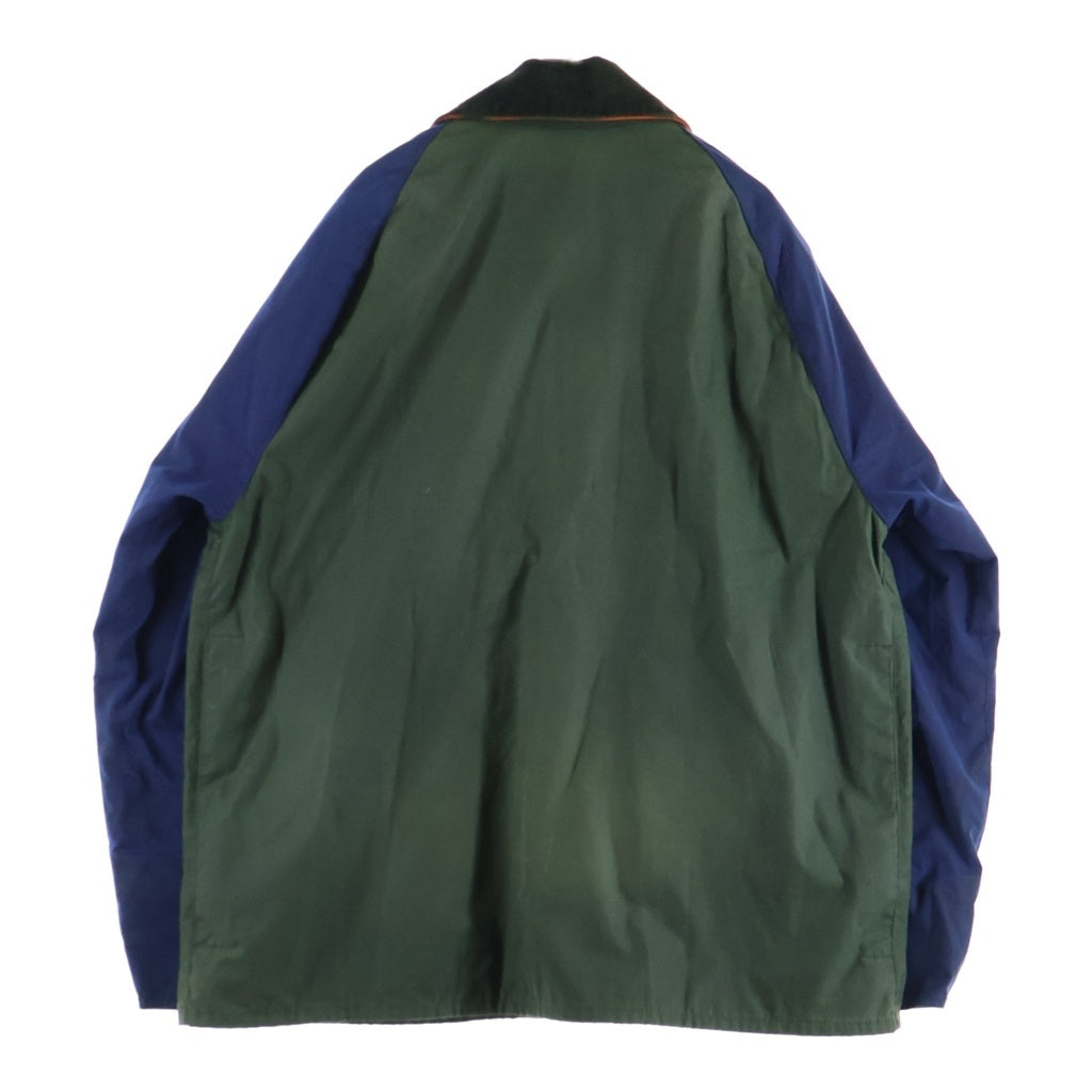 Barbour(バブアー) ×MAISON KITSUNE BEAUFORT WAX JACKET メゾンキツネ ビューフォート パッチワーク ワックス オイルドジャケット マルチ MWX2238GN72
