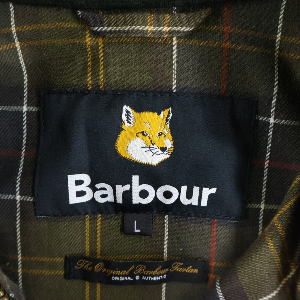 Barbour(バブアー) ×MAISON KITSUNE BEAUFORT WAX JACKET メゾンキツネ ビューフォート パッチワーク ワックス オイルドジャケット マルチ MWX2238GN72