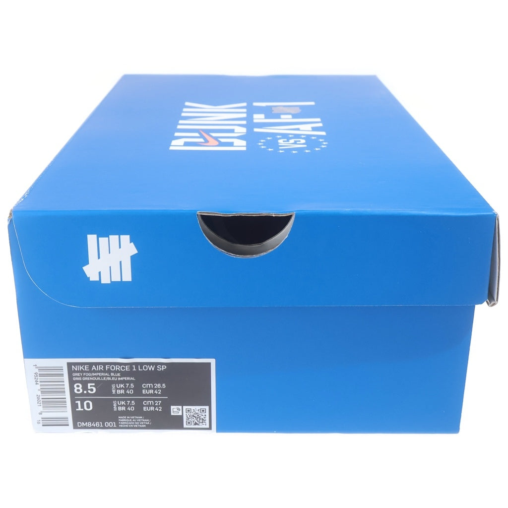 NIKE(ナイキ) ×UNDEFEATED AIR FORCE LOW SP アンディフィーテッド エアフォース 1 ローカットスニーカー グレー US8.5/26.5cm DM8461-001