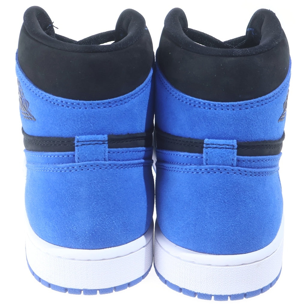 NIKE(ナイキ) AIR JORDAN RETRO HIGH OG ROYAL REIMAGINED エアジョーダン 1 レトロ ハイカットスニーカー ブラック/ブルー US9/27cm DZ5485-042