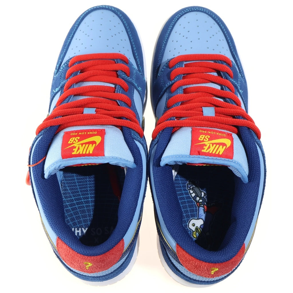 NIKE SB(ナイキエスビー) ×WHY SO SAD? DUNK LOW ワイ ソー サド ダンク ローカットスニーカー ブルー US9/27cm DX5549-400