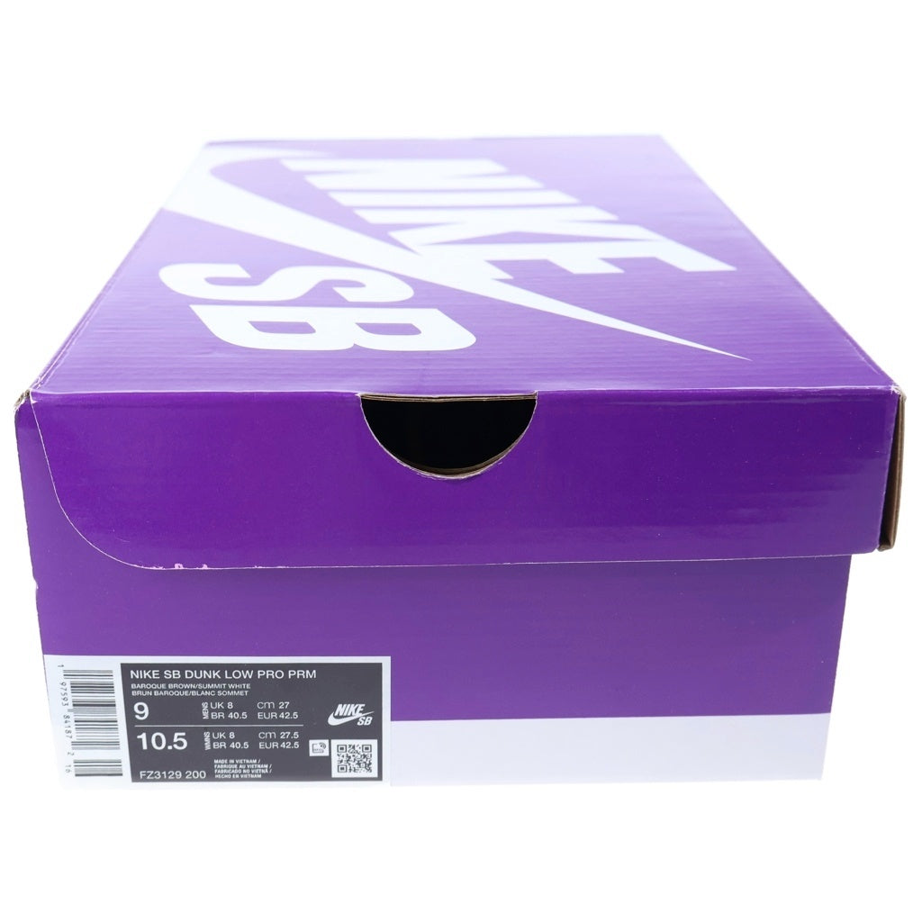 NIKE SB(ナイキエスビー) DUNK LOW PRO BIG MONEY SAVINGS ダンク プロ ビッグ マネー セービングス ローカットスニーカー ブラウン US9/27cm FZ3129-200