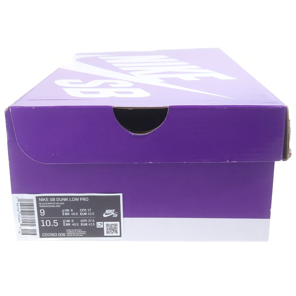 NIKE SB(ナイキエスビー) DUNK LOW PRO ダンク プロ ローカットスニーカー ブラック US9/27cm CD2563-006