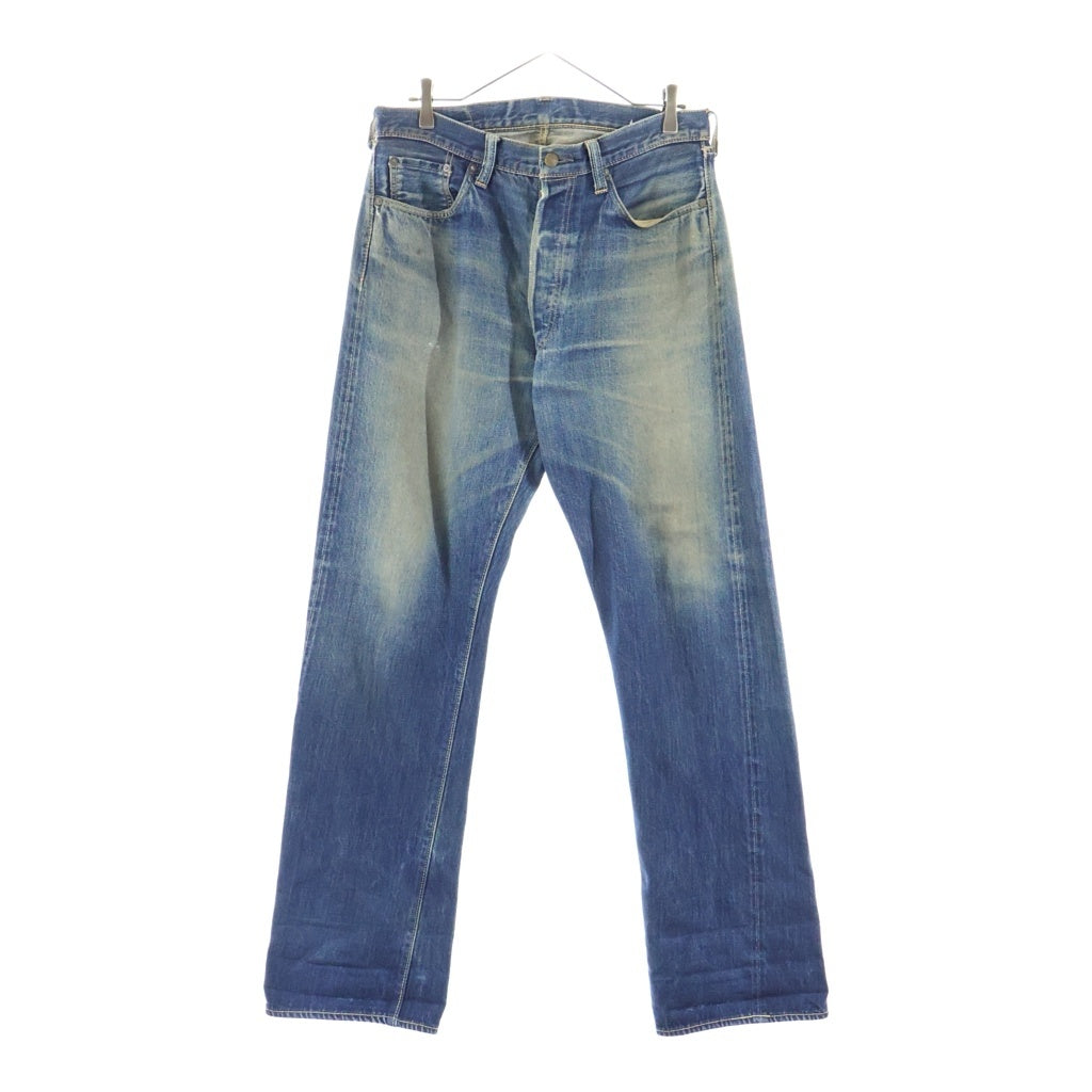 SUGAR CANE(シュガーケーン) STAR JEANS 065 レザーパッチ 隠しリベット セルビッチ レギュラーストレート デニムパンツ インディゴ