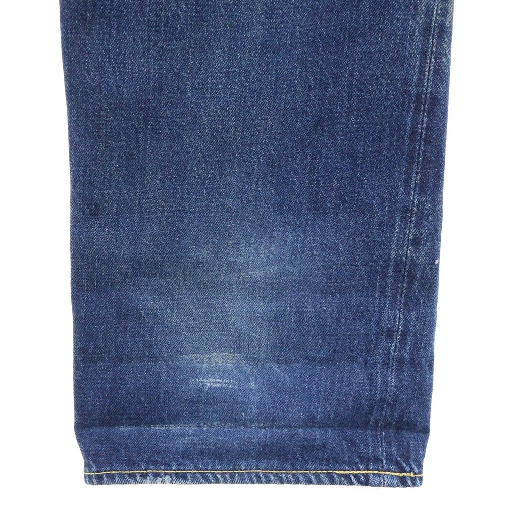 SUGAR CANE(シュガーケーン) STAR JEANS 065 レザーパッチ 隠しリベット セルビッチ レギュラーストレート デニムパンツ インディゴ