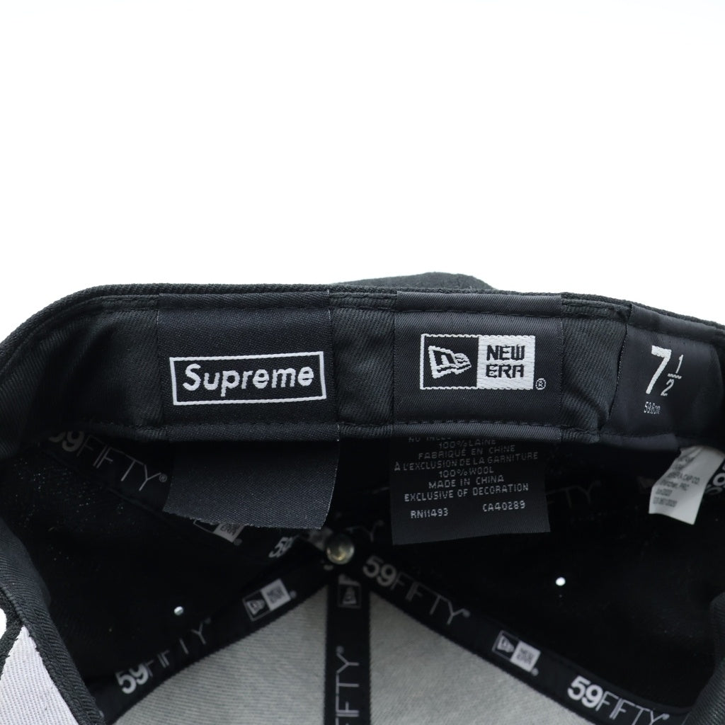 SUPREME(シュプリーム) 20AW ×NEW ERA S Logo Cap ニューエラ ロゴエンブロイダリー ベースボールキャップ ブラック