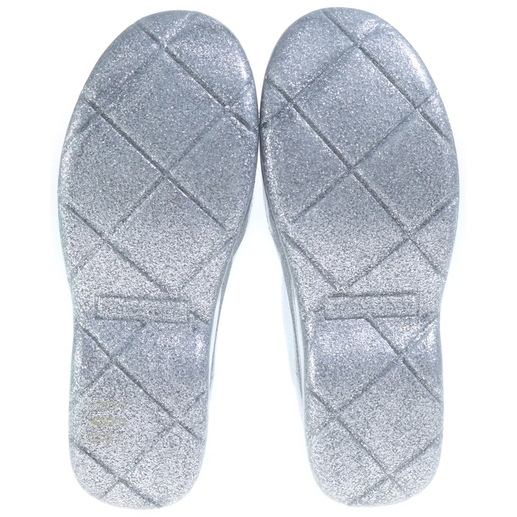 BOTTEGA VENETA(ボッテガヴェネタ) PUDDLE BOOT SPARKLE RUBBER パドル スパークル ラバー グリッター レイン アンクルブーツ シルバー 640045 V10Q0 1414