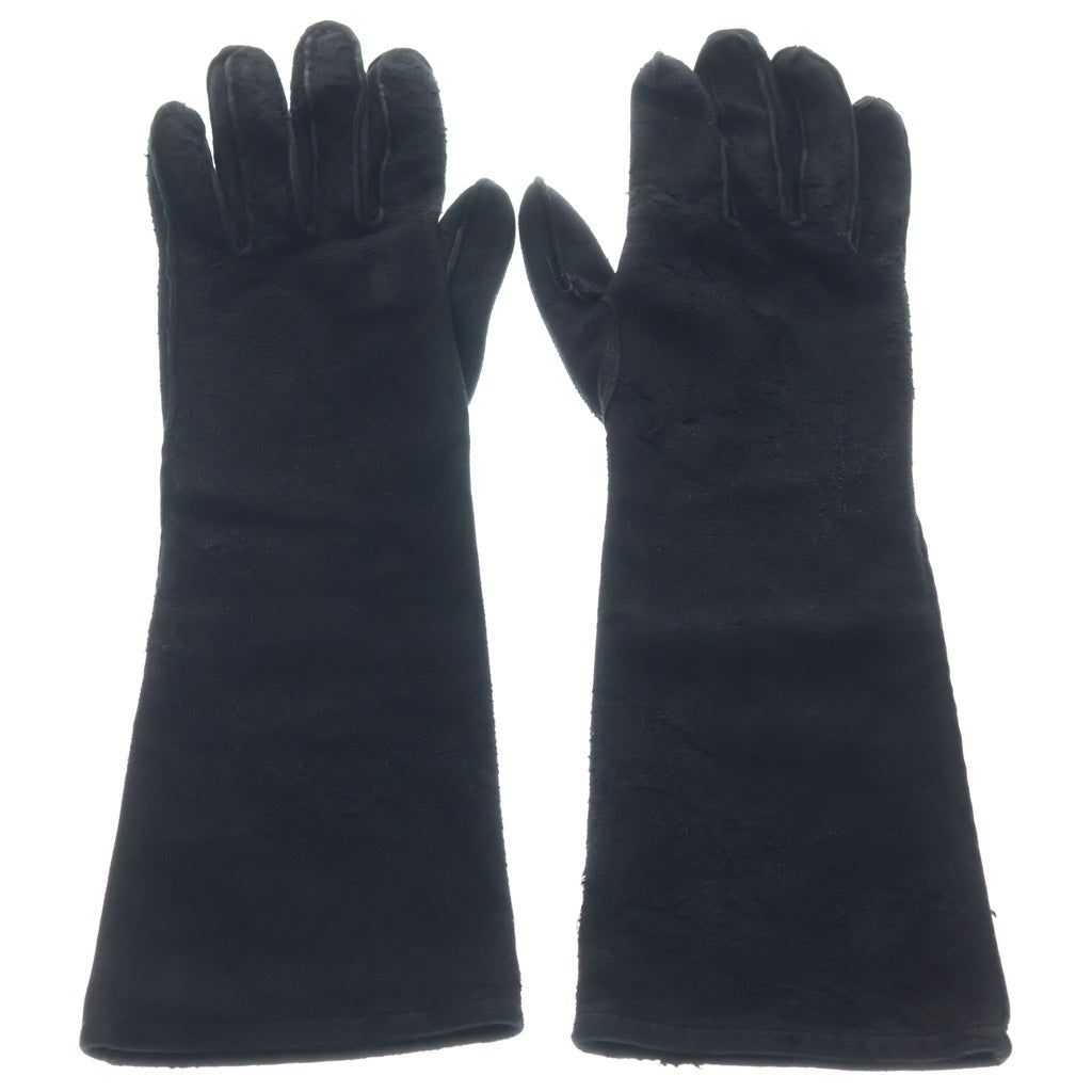 JULIUS(ユリウス) 07AW UNTITLED ラムリバース レザーグローブ 手袋 ブラック 197AC8 JULIUS