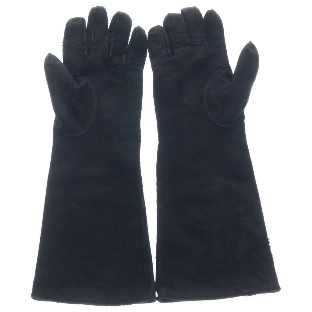 JULIUS(ユリウス) 07AW UNTITLED ラムリバース レザーグローブ 手袋 ブラック 197AC8 JULIUS
