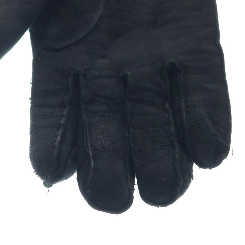 JULIUS(ユリウス) 07AW UNTITLED ラムリバース レザーグローブ 手袋 ブラック 197AC8 JULIUS