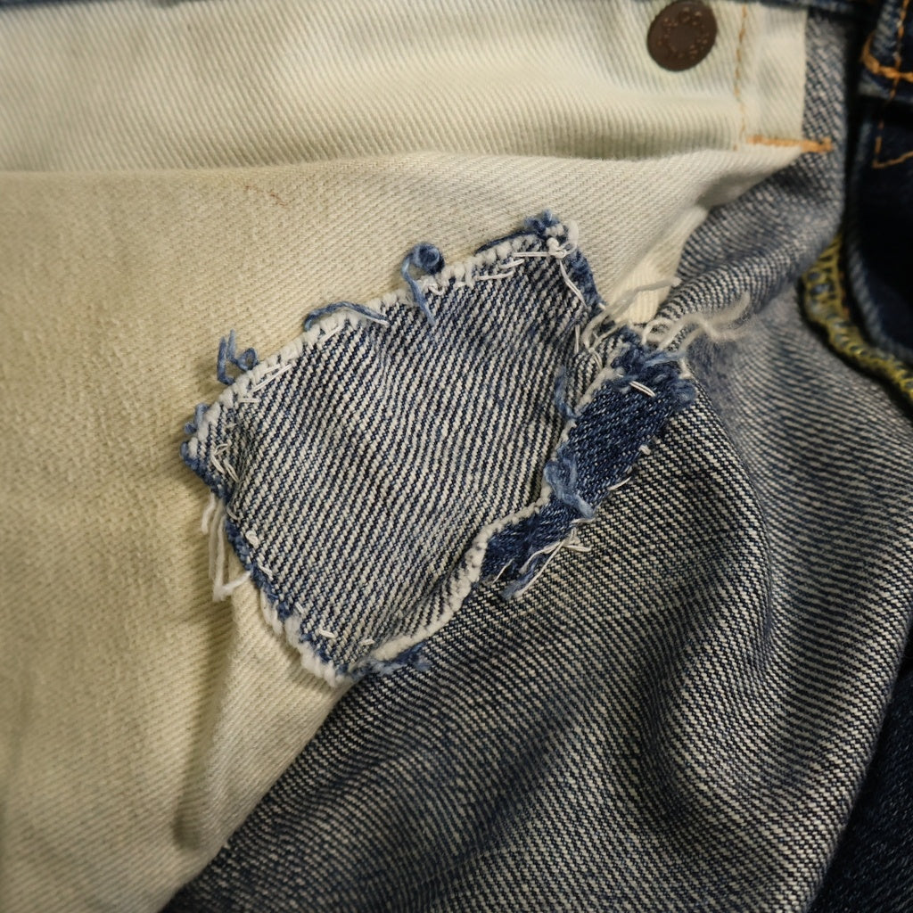 Levi's(リーバイス) 00S VINTAGE ヴィンテージ 501XX 復刻 BIG E 赤耳 隠しリベット ボタンフライ ストレートデニム ジーンズ インディゴ 55501
