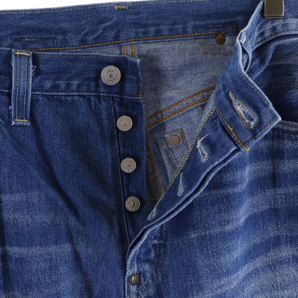Levi's(リーバイス) 501XX 37年モデル復刻 ボタン裏3015 BIGE シンチバック 隠しリベット ボタンフライ ストレートデニムパンツ 37501-0018