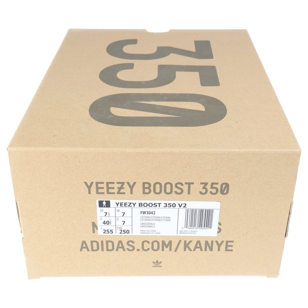 adidas(アディダス) YEEZY BOOST 350 V2 CITRIN イージーブースト シトリン ローカットスニーカーシューズ ベージュ US7.5/25.5cm FW3042