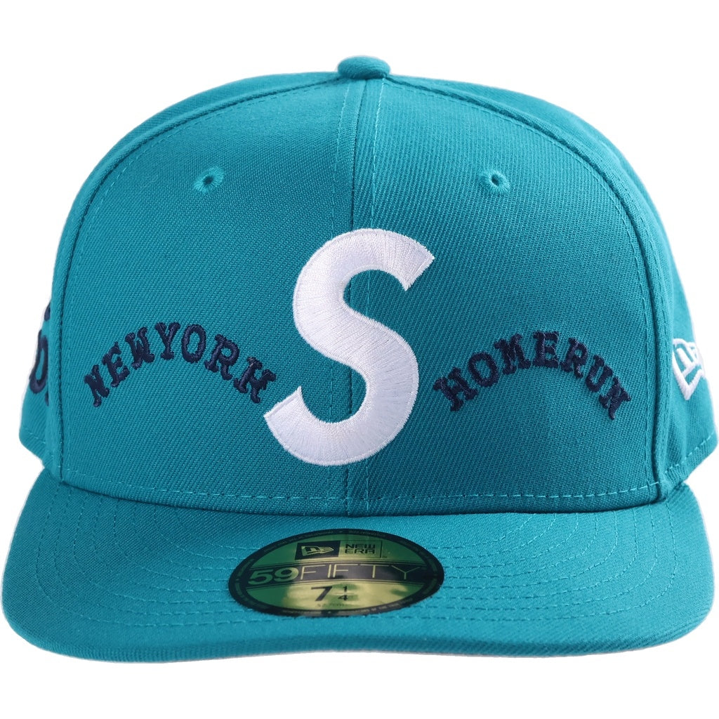 SUPREME(シュプリーム) 25SS ×NEWERA Homerun S Logo Cap 59FIFTY ホームラン Sロゴエンブロイダリー ベースボールキャップ 帽子 ターコイズブルー G2701272025