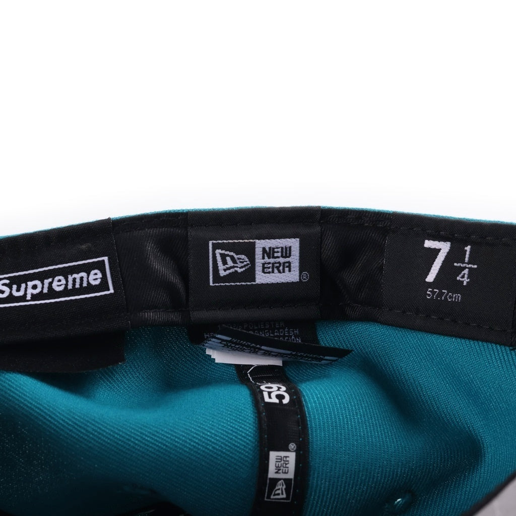 SUPREME(シュプリーム) 25SS ×NEWERA Homerun S Logo Cap 59FIFTY ホームラン Sロゴエンブロイダリー ベースボールキャップ 帽子 ターコイズブルー G2701272025
