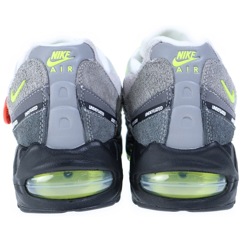 NIKE(ナイキ) ×UNDEFEATED AIR MAX 95 SP NEON NYC アンディフィーテッド エアマックス95 ネオン 600足限定 ローカットスニーカー グレー/グリーン US10/28.0cm IB4523-004
