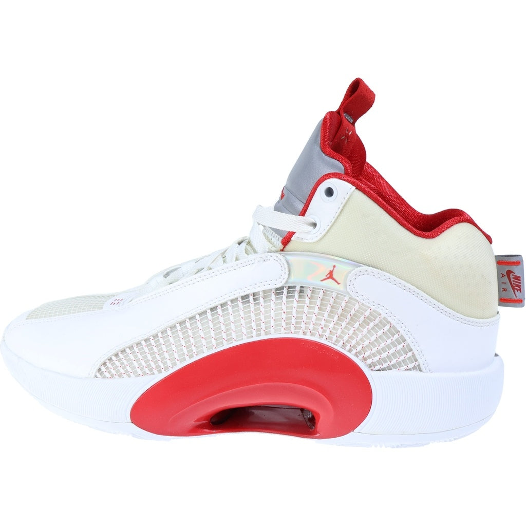 NIKE(ナイキ) AIR JORDAN 35 FIRE RED エアジョーダン35 ファイアーレッド ミドルカットスニーカー ホワイト/レッド US9.5/27.5cm CQ4228-100 CQ4428-100