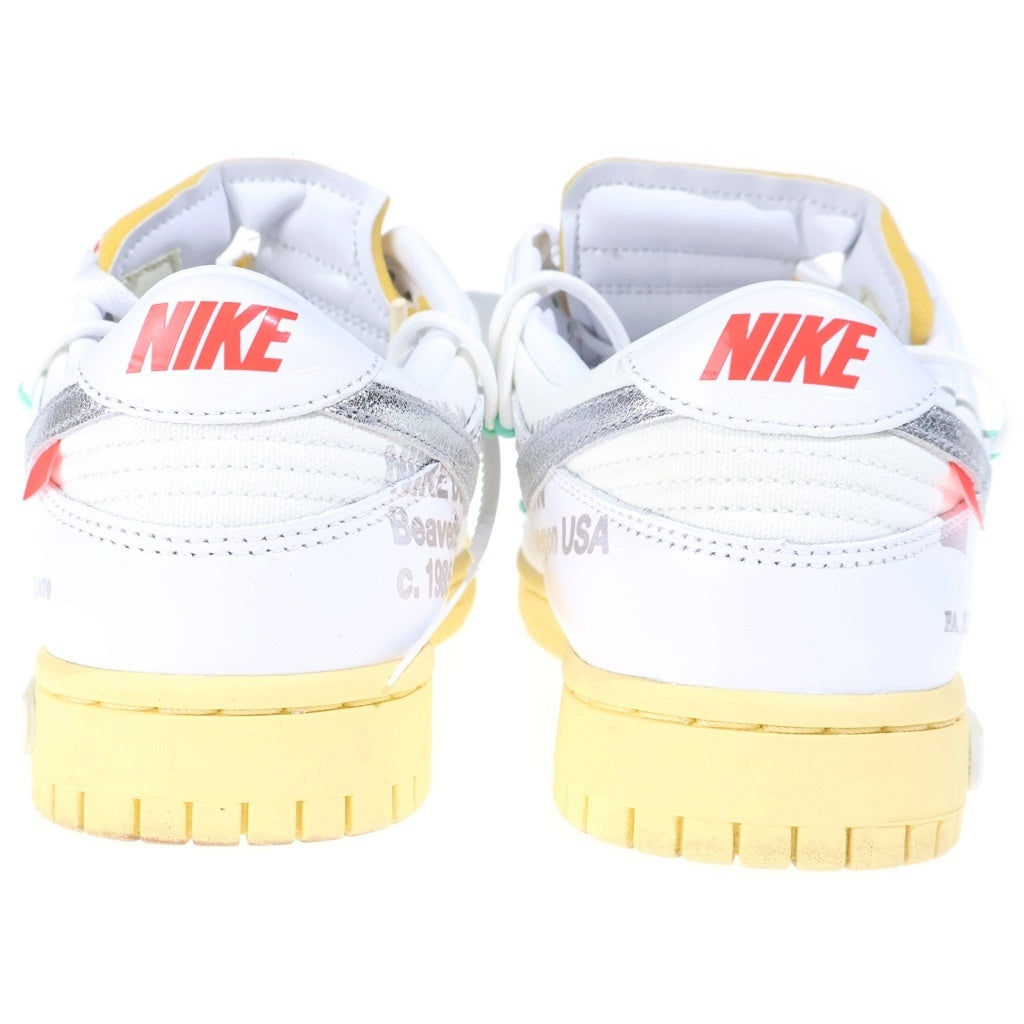 NIKE(ナイキ) ×OFF-WHITE DUNK LOW 1 OF 50 LOT.1 オフホワイト ダンク ローカットスニーカー ホワイト US9/27cm DM1602-127