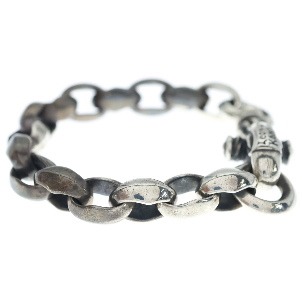 LONE ONES(ロンワンズ) SILK LINK MEDIUM BRACELET S プレーンサークル シルクリンクミディアムブレスレット シルバー MFB-0040M-PC-LK
