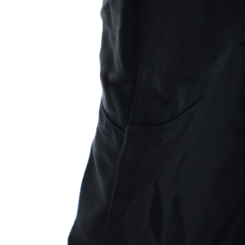 WACKO MARIA(ワコマリア) 23AW 50S OPEN COLLAR SHIRT TYPE-2 ロゴエンブロイダリー オープンカラー 開襟 長袖シャツ ブラック 23FW-WMS-OC10