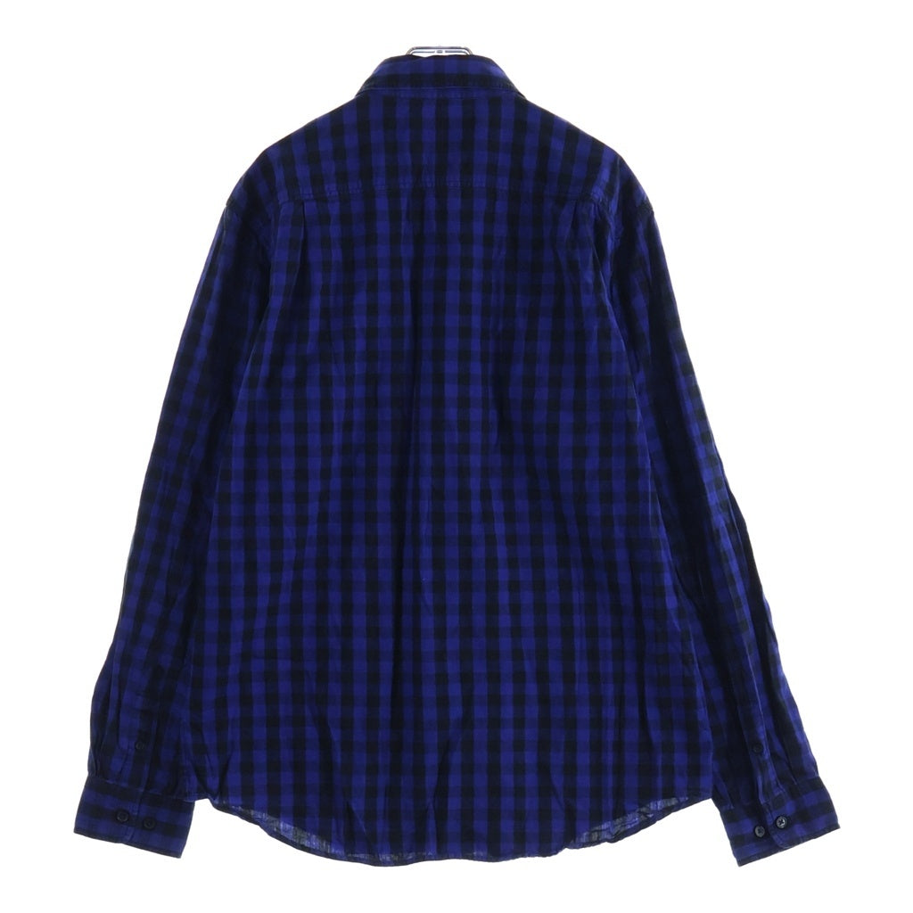 SUPREME(シュプリーム) 12AW Buffalo Check Shirt レギュラーカラー ボタンダウン バッファローチェック 長袖シャツ ブルー