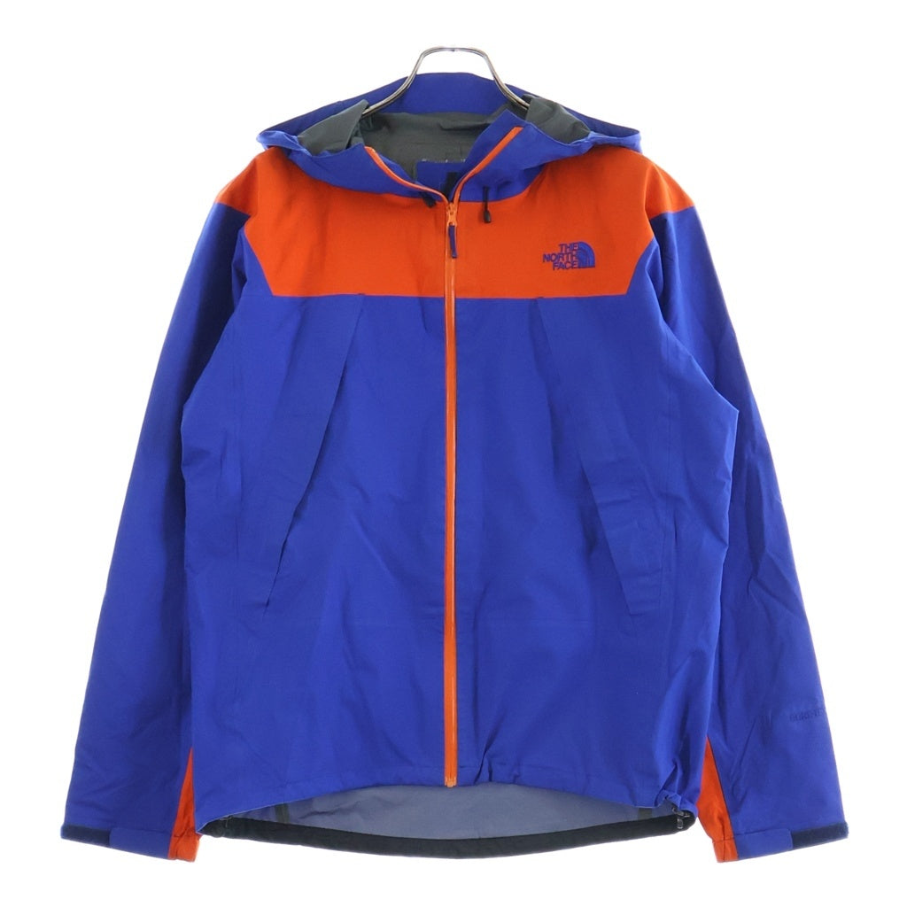 THE NORTH FACE(ザノースフェイス) CLIMB LIGHT JACKET GORE-TEX ゴアテックス ロゴエンブロイダリー クライム ライト ナイロンジャケット ブルー/オレンジ NP11503