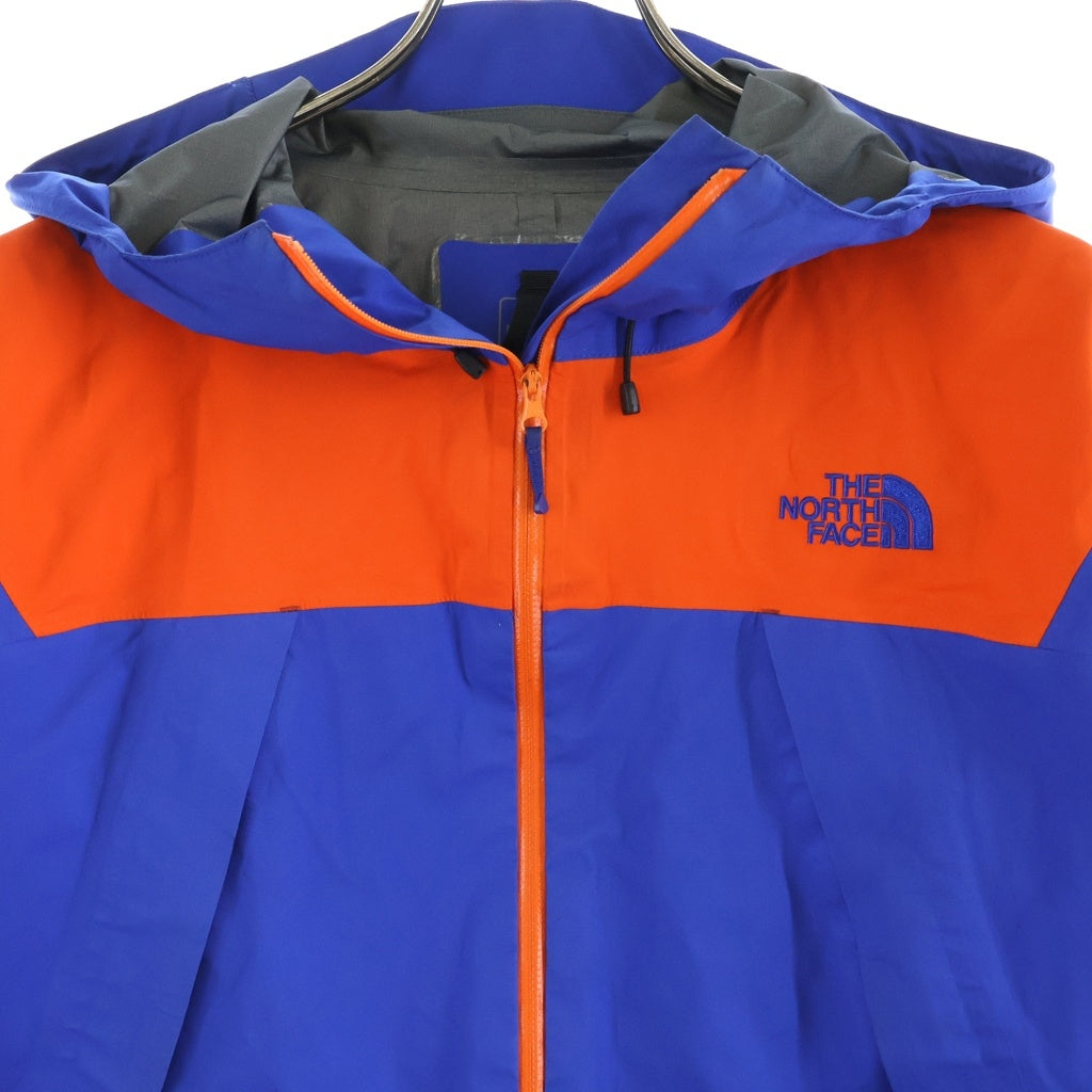 THE NORTH FACE(ザノースフェイス) CLIMB LIGHT JACKET GORE-TEX ゴアテックス ロゴエンブロイダリー クライム ライト ナイロンジャケット ブルー/オレンジ NP11503