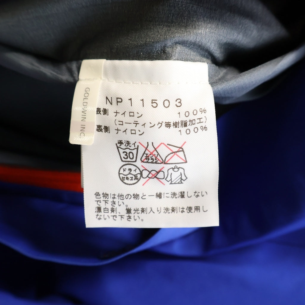 THE NORTH FACE(ザノースフェイス) CLIMB LIGHT JACKET GORE-TEX ゴアテックス ロゴエンブロイダリー クライム ライト ナイロンジャケット ブルー/オレンジ NP11503