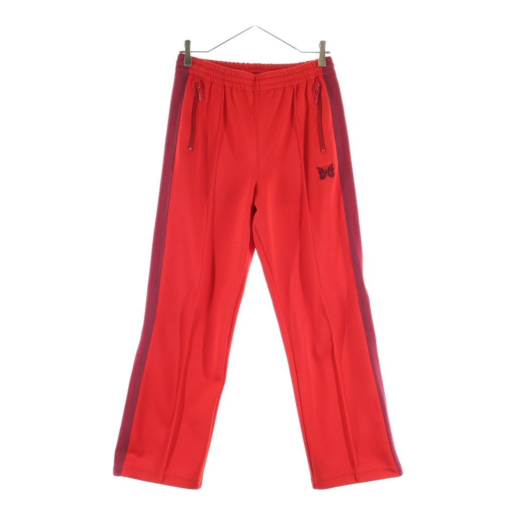 Needles(ニードルス) 18SS TRACK PANT POLY SMOOTH サイドパピヨン刺繍 トラックパンツ レッド CH376