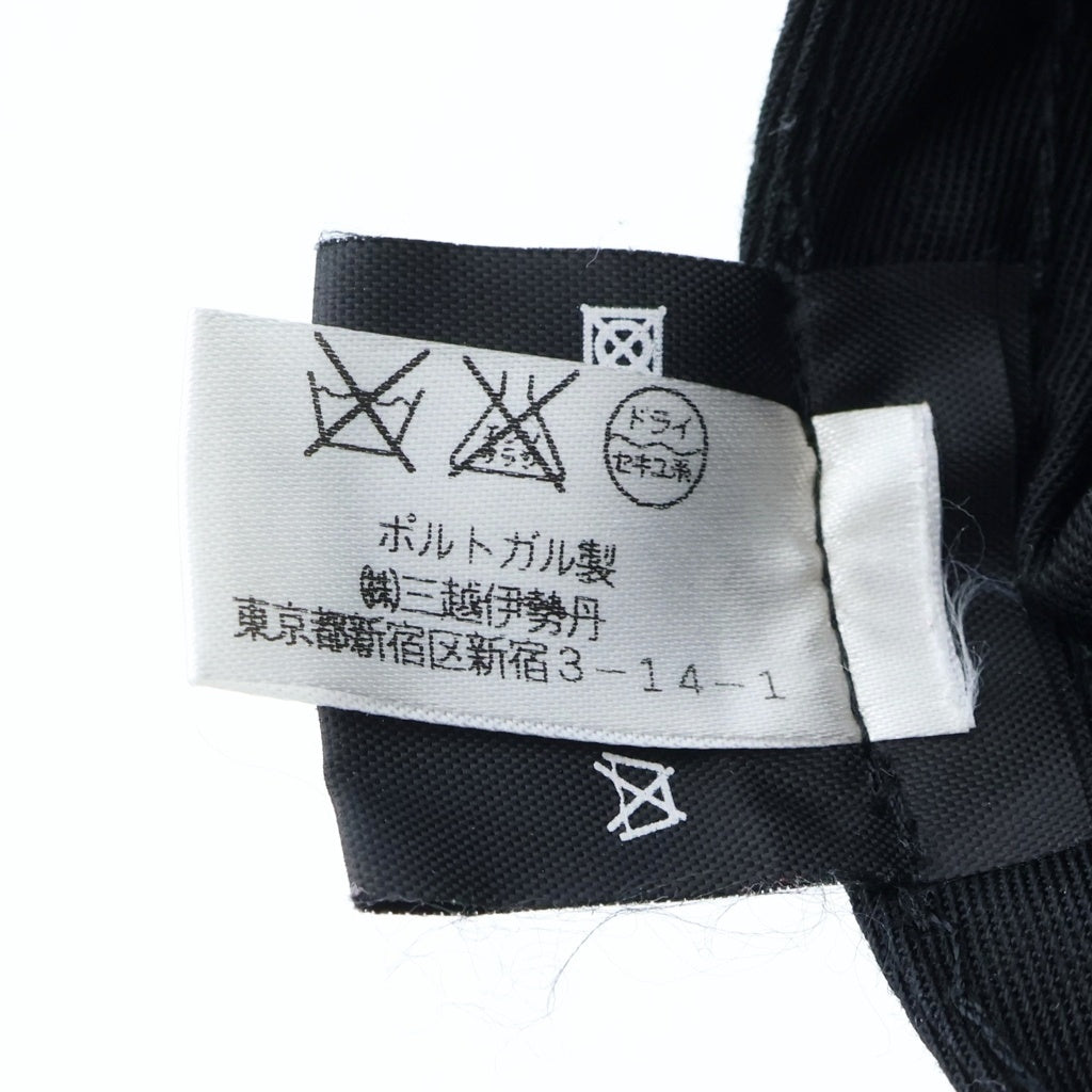 VETEMENTS(ヴェトモン) 16AW PARKING TOUR CAP パーキングツアー バック刺繍 ベースボールキャップ 帽子 ブラック WF17AC3