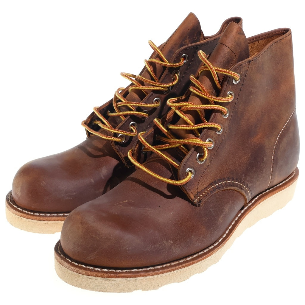 RED WING(レッド ウイング) 6-INCH CLASSIC ROUND USA製 6インチ クラシックラウンド レザー ワークブーツ ブラウン 9111