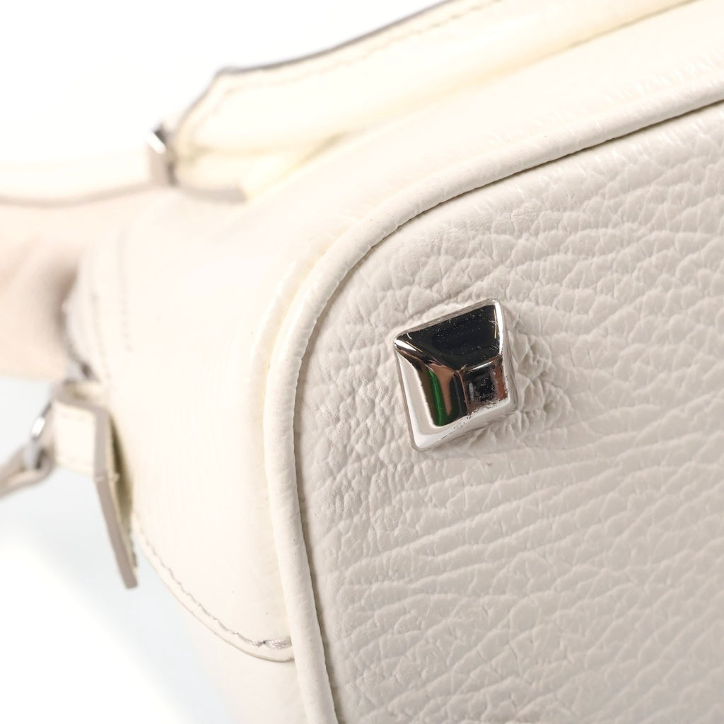 Maison Margiela(メゾンマルジェラ) 5AC MICRO BAG マイクロ レザー チェーンショルダーバッグ ホワイト S56WG0081 レディース