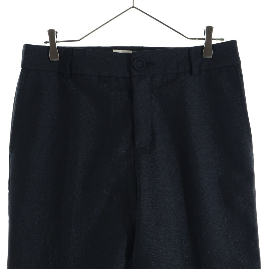 ORIMI(オリミ) LOCK LINE SLACKS ウール混 ロックライン スラックスパンツ ブラック S26209