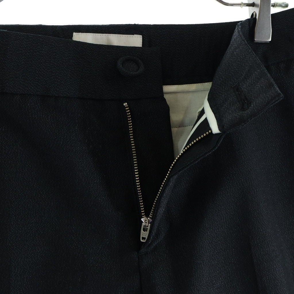 ORIMI(オリミ) LOCK LINE SLACKS ウール混 ロックライン スラックスパンツ ブラック S26209