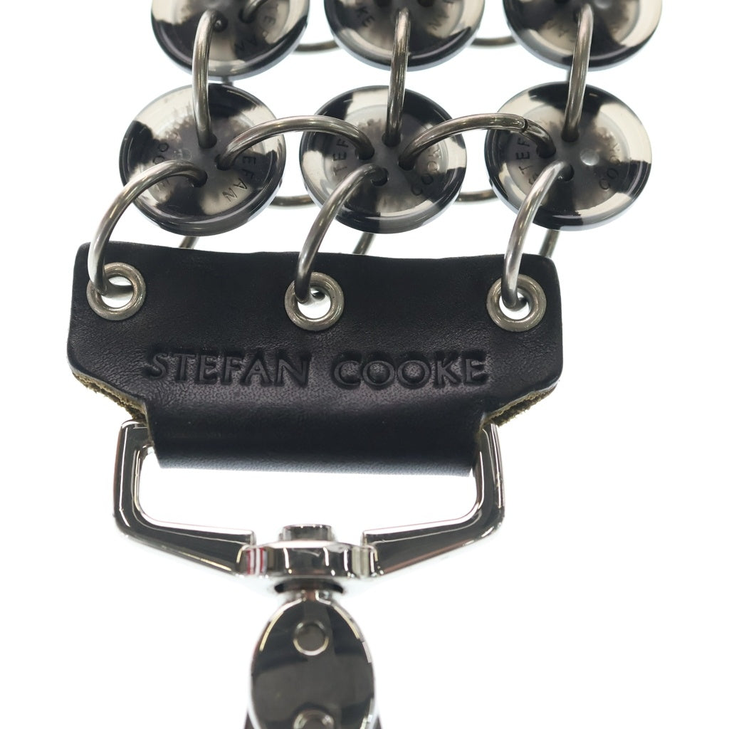 STEFAN COOKE(ステファンクック) STEFAN COOKE ステファンクック Button Strap Bag Accessories ボタンストラップ バッグアクセサリー チェーン ブラック SCSS21AC1 レディース
