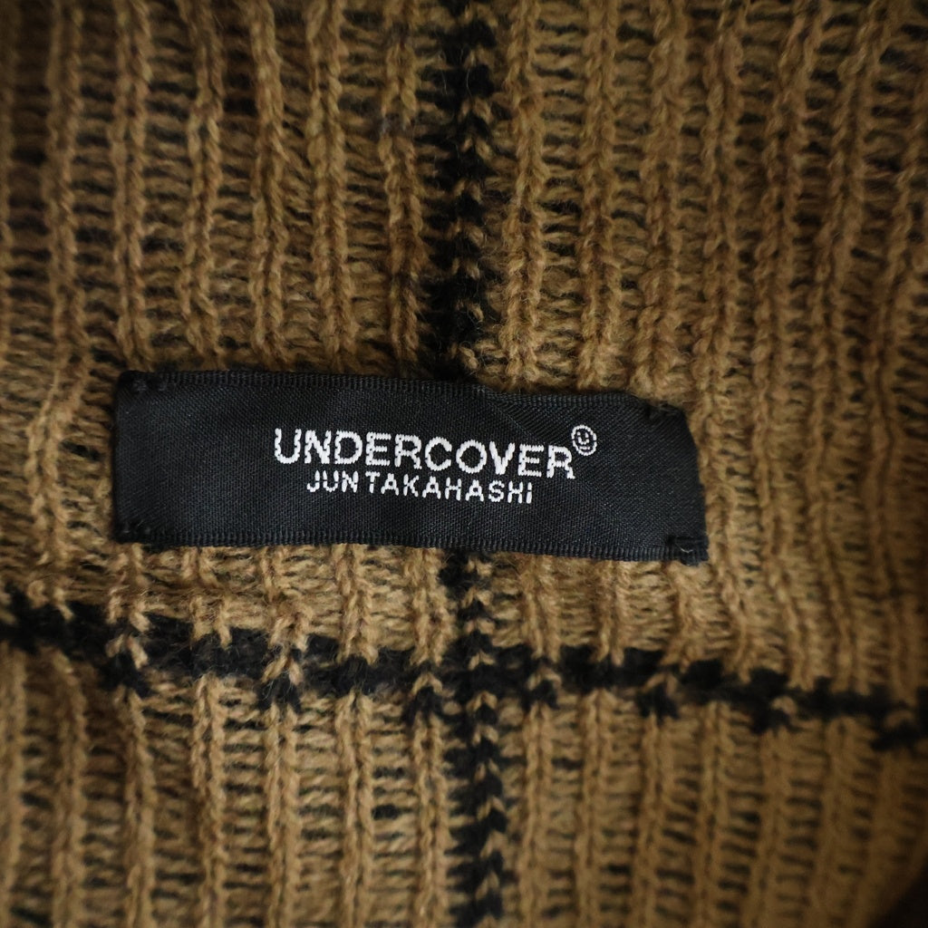 UNDERCOVER(アンダーカバー) 19AW チェック柄 ウール イージージョガーパンツ ブラウン UCX4511-1
