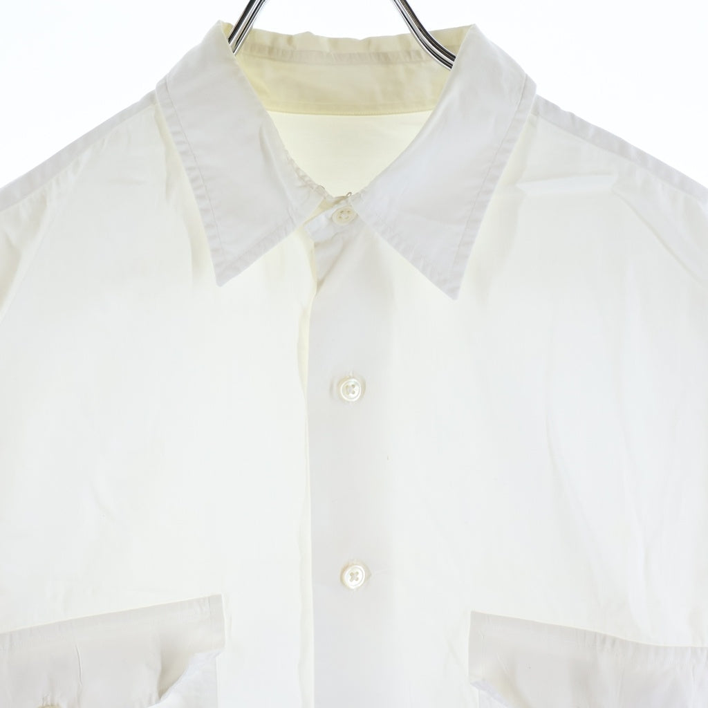 Porter Classic(ポータークラシック) ROLL UP SHIRT ロールアップ レギュラーカラー長袖シャツ ホワイト