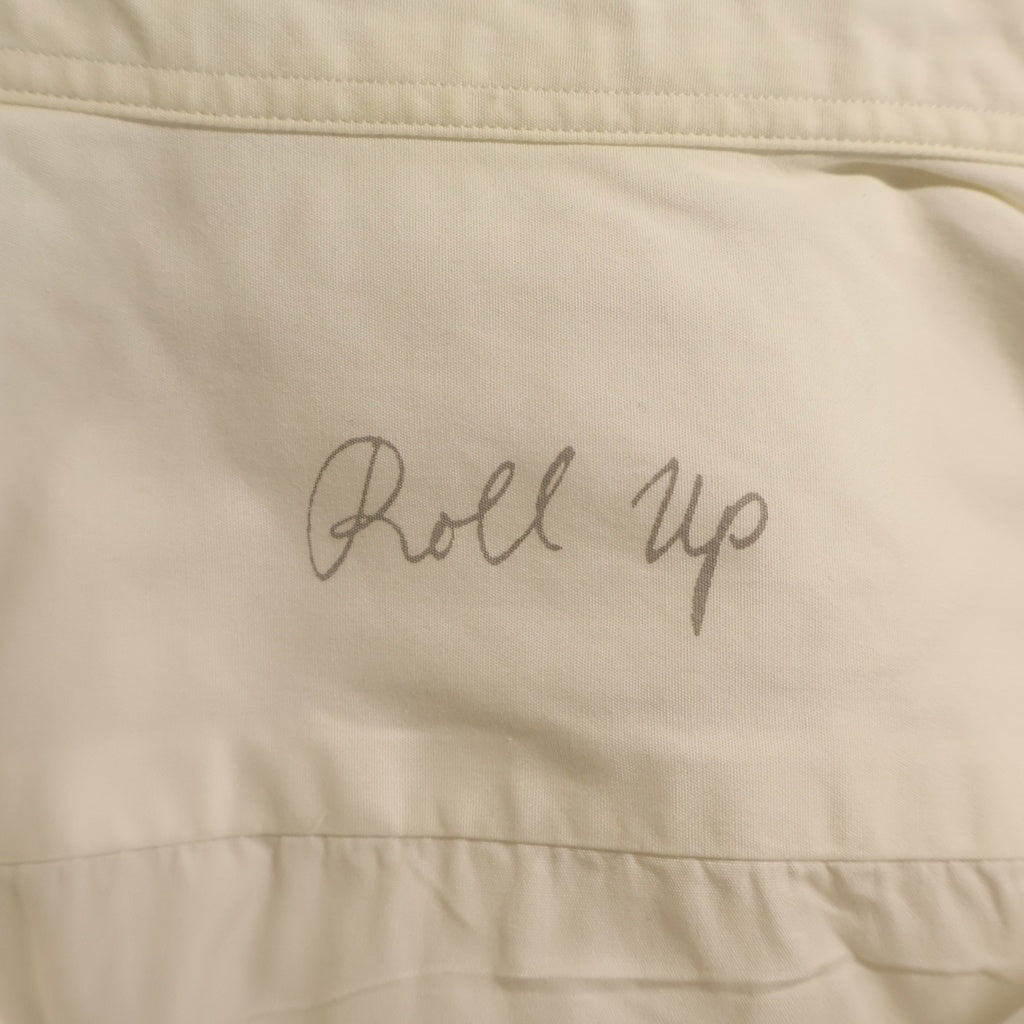 Porter Classic(ポータークラシック) ROLL UP SHIRT ロールアップ レギュラーカラー長袖シャツ ホワイト