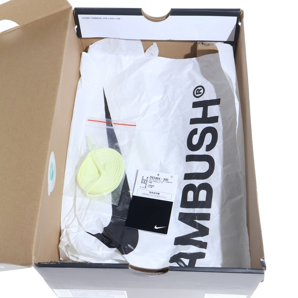 NIKE(ナイキ) ×AMBUSH AIR FORCE1 LOW SP アンブッシュ エアフォース1 ローカットスニーカー グリーン US9.5/27.5cm DV3464-300
