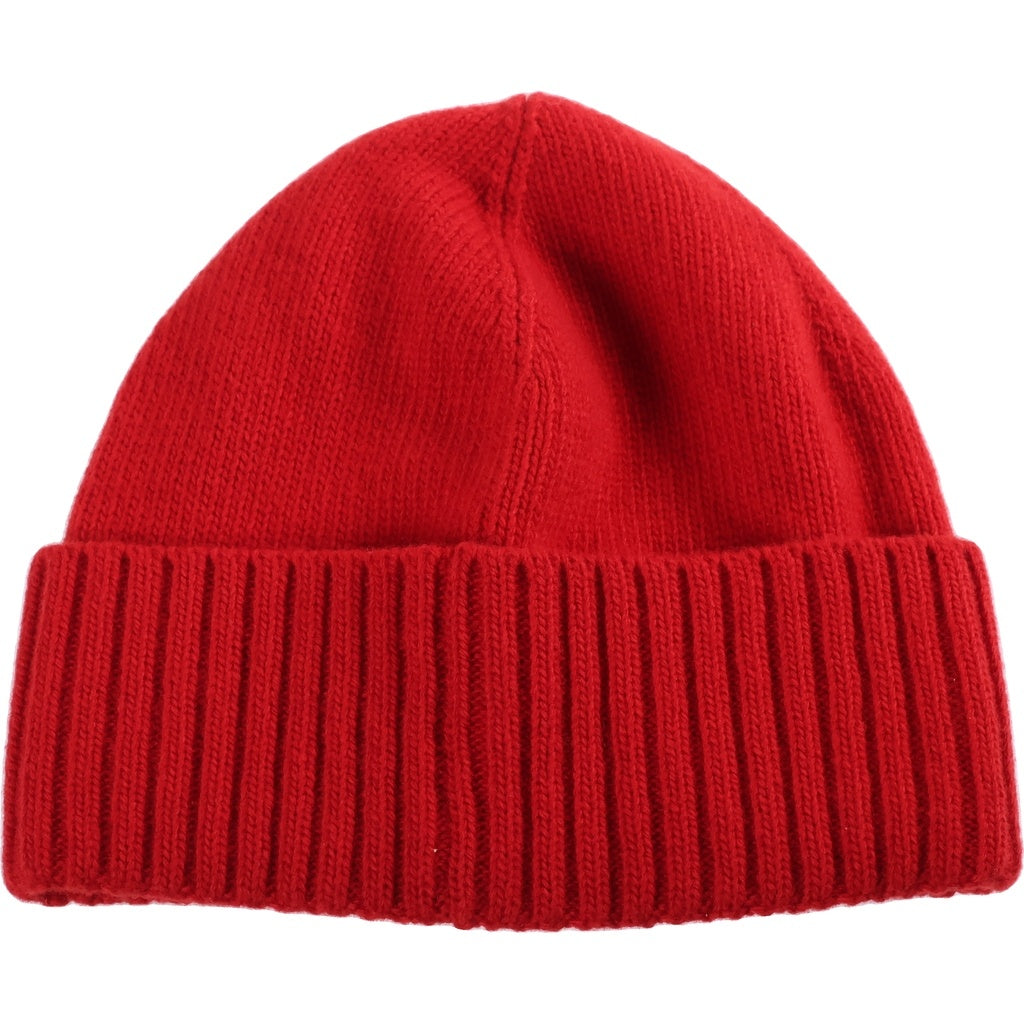 MONCLER(モンクレール) ラバーロゴ ウールニットキャップ ワッペンビーニー レッド F20919Z72600 A9524