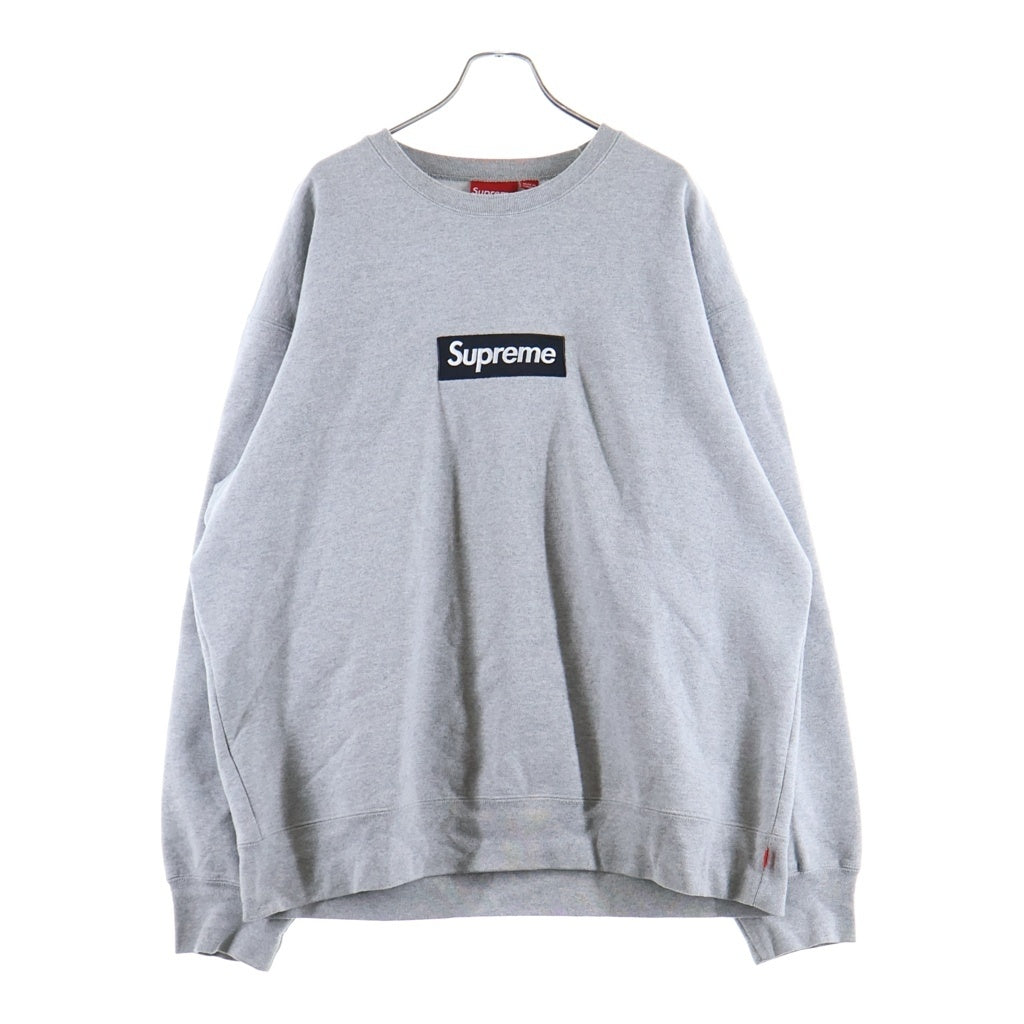 SUPREME(シュプリーム) 22AW Box Logo Crewneck ボックスロゴ クルーネック プルオーバースウェット トレーナー グレー