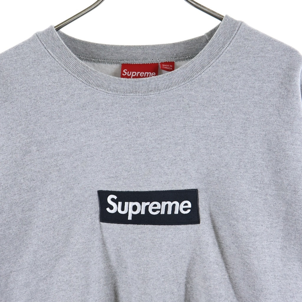 SUPREME(シュプリーム) 22AW Box Logo Crewneck ボックスロゴ クルーネック プルオーバースウェット トレーナー グレー