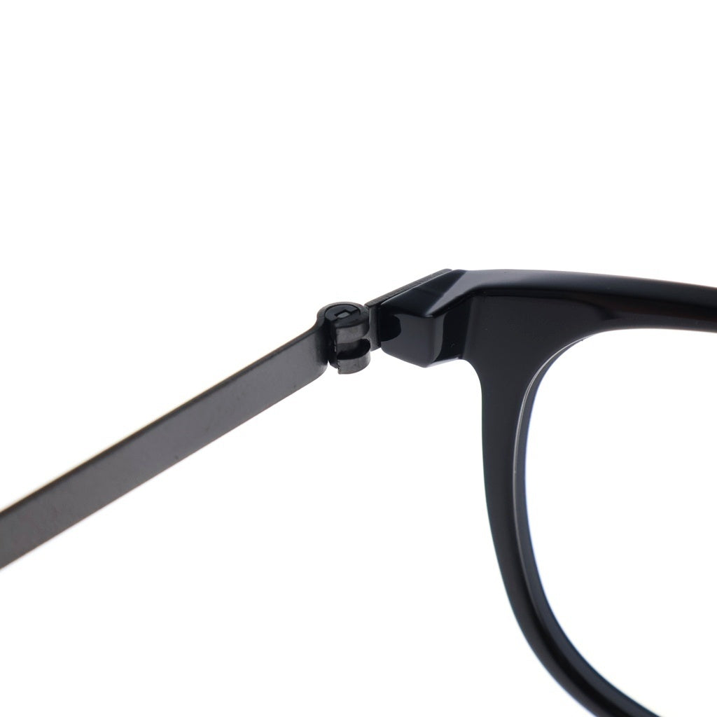 NO BRAND(ノーブランド) LINDBERG リンドバーグ Acetanium スクエアフレーム アセタニウム クリアレンズ サングラス メガネ ブラック/シルバー 1059