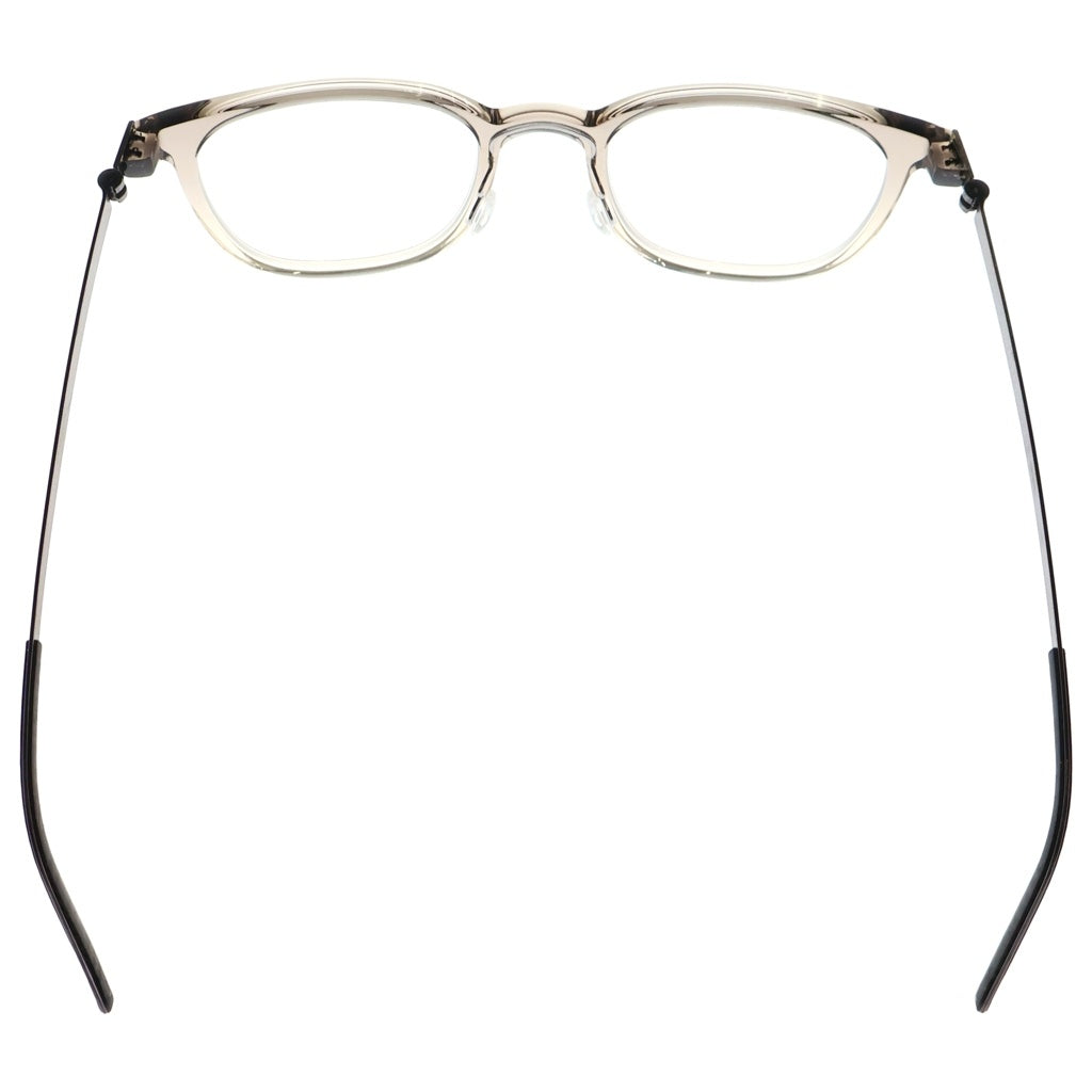 NO BRAND(ノーブランド) LINDBERG リンドバーグ Acetanium スクエアフレーム アセタニウム クリアレンズ サングラス メガネ グレー/シルバー 1059