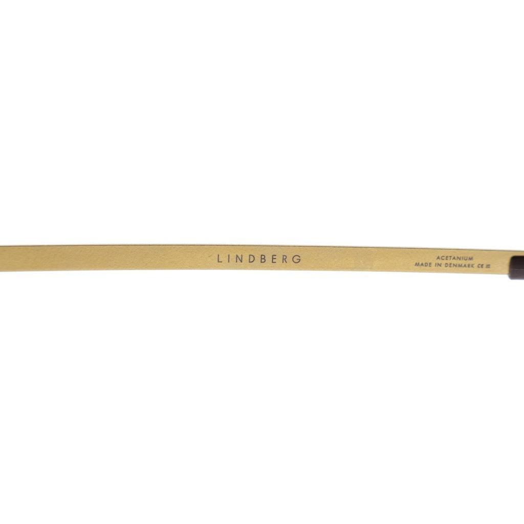 NO BRAND(ノーブランド) LINDBERG リンドバーグ Acetanium ラウンドフレーム アセタニウム クリアレンズ サングラス メガネ パープル/ゴールド 1180