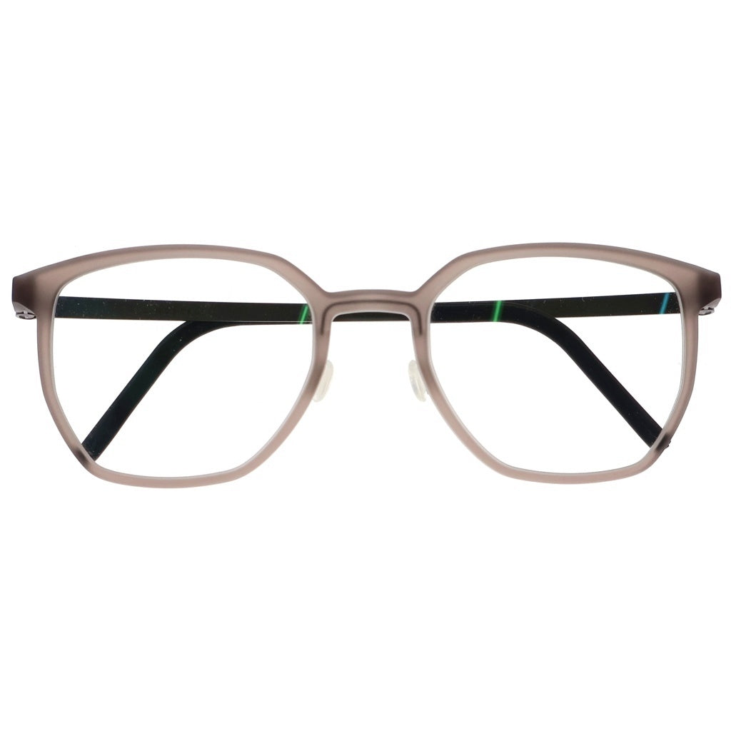 NO BRAND(ノーブランド) LINDBERG リンドバーグ Acetanium イレギュラーフレーム アセタニウム クリアレンズ サングラス メガネ グレー/シルバー 1055