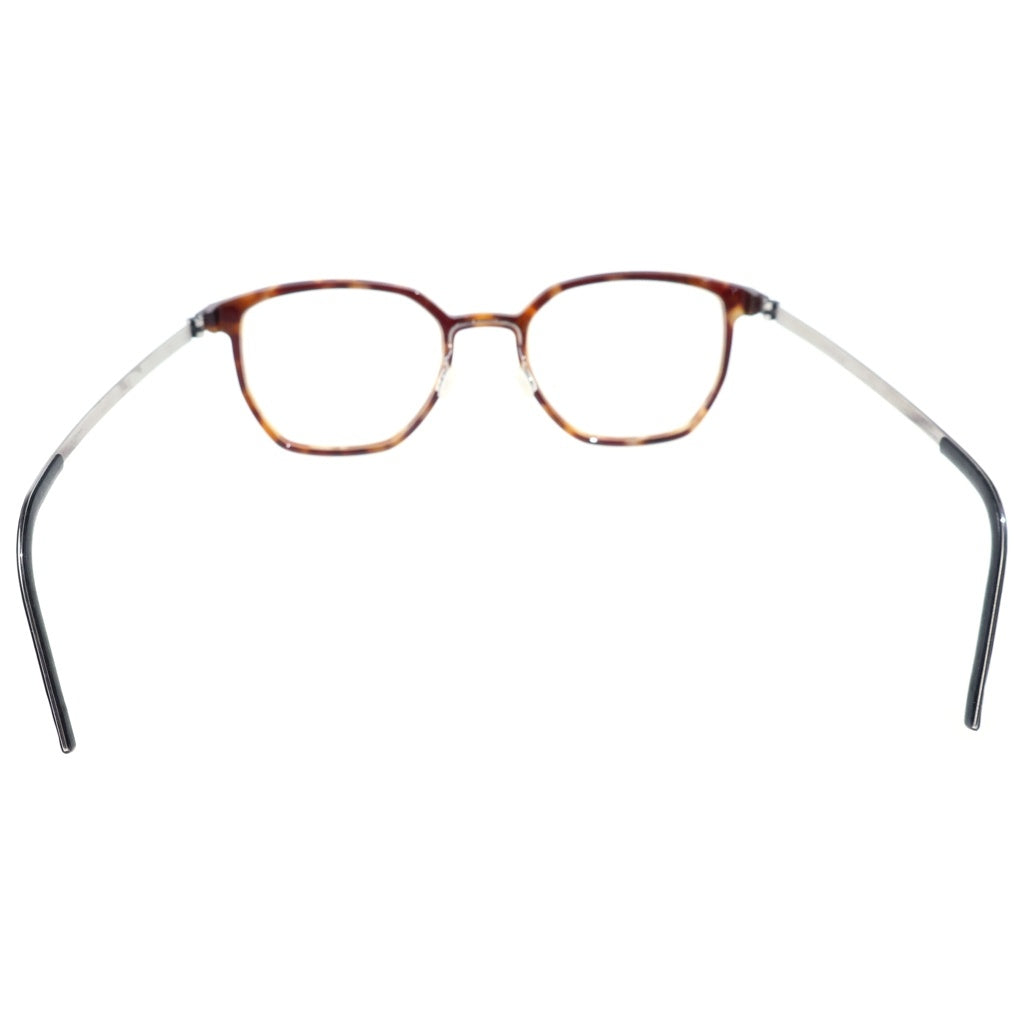 LINDBERG(リンドバーグ) Acetanium イレギュラーフレーム アセタニウム クリアレンズ サングラス メガネ ブラウン/シルバー 1055
