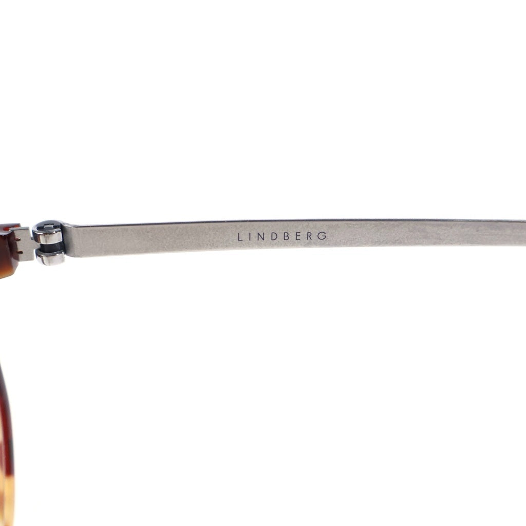 LINDBERG(リンドバーグ) Acetanium イレギュラーフレーム アセタニウム クリアレンズ サングラス メガネ ブラウン/シルバー 1055